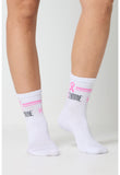 Med Couture Legwear
CALLIE Athletic Crew Socks in Pink Power