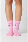 Med Couture Legwear
CALLIE Athletic Crew Socks in Pink Power