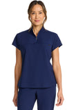 Healing Hands- Quest HH752 Women's Partial Zip Stand Collar Top Bella