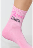 Med Couture Legwear
CALLIE Athletic Crew Socks in Pink Power