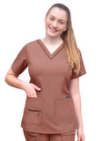 Adar - P4212 Women's Elevated V-Neck Scrub Top