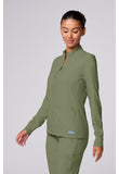 ***PREORDER*** MED COUTURE MC INSIGHT MC2660 Zip Front Warm-Up With Shoulder Yokes