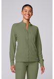 ***PREORDER*** MED COUTURE MC INSIGHT MC2660 Zip Front Warm-Up With Shoulder Yokes