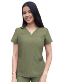 Adar - P4210 Women's Sweetheart V-Neck Scrub Top