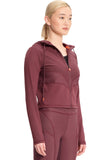 Mesh Zip Front Crop Jacket